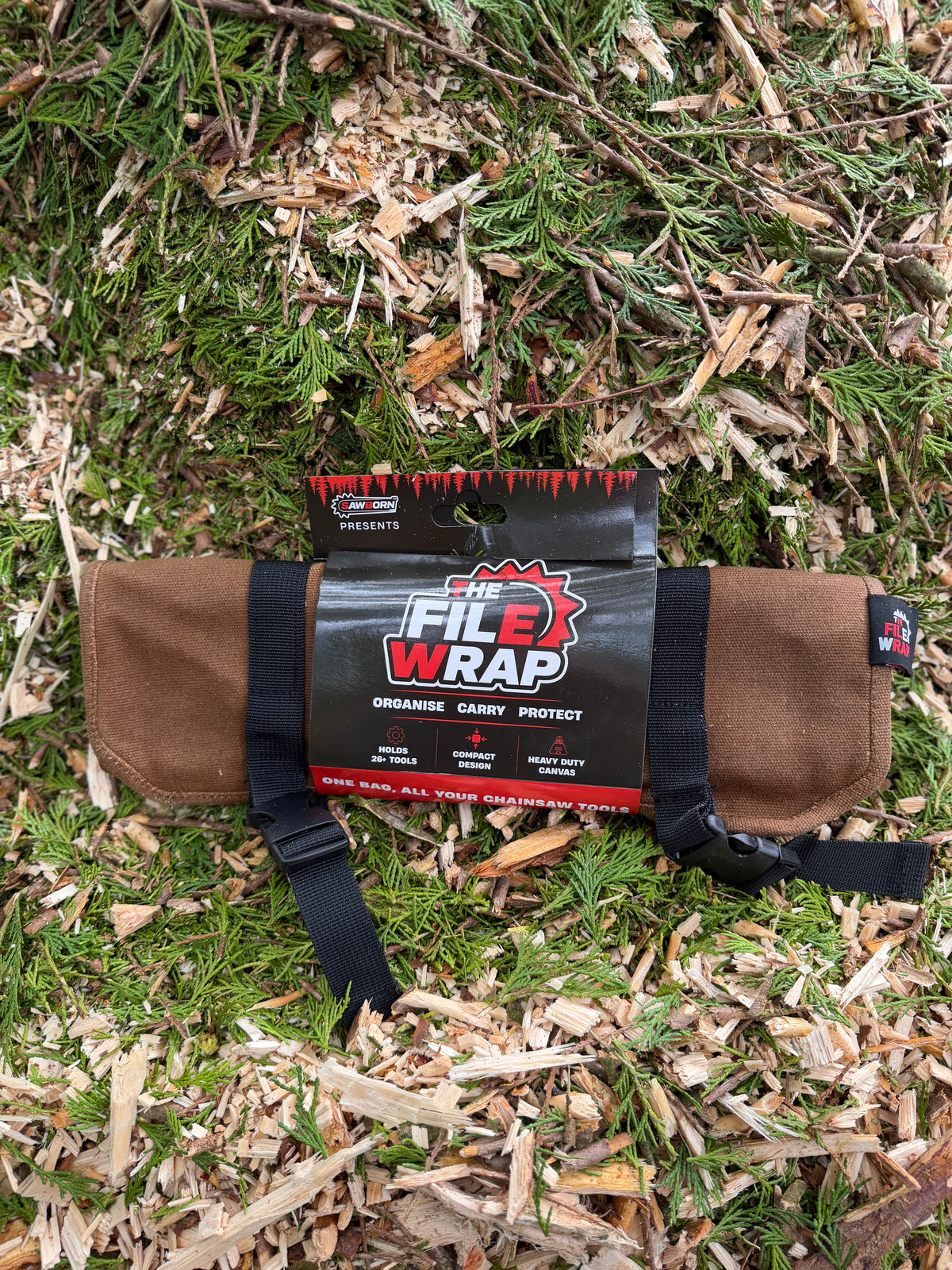 The File Wrap™ | Roll-Up Chainsaw Tool Organiser