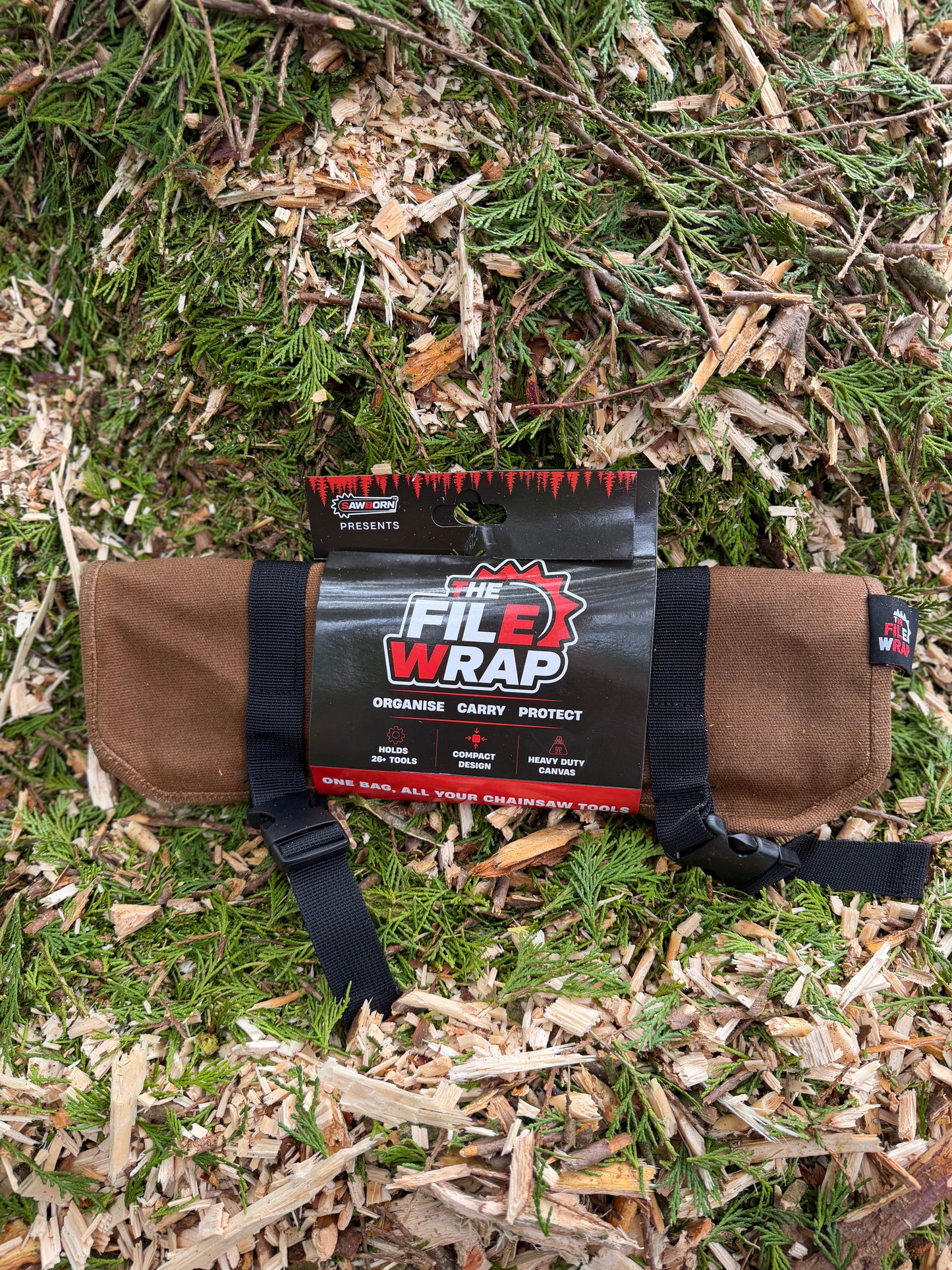 The File Wrap™ | Roll-Up Chainsaw Tool Organiser