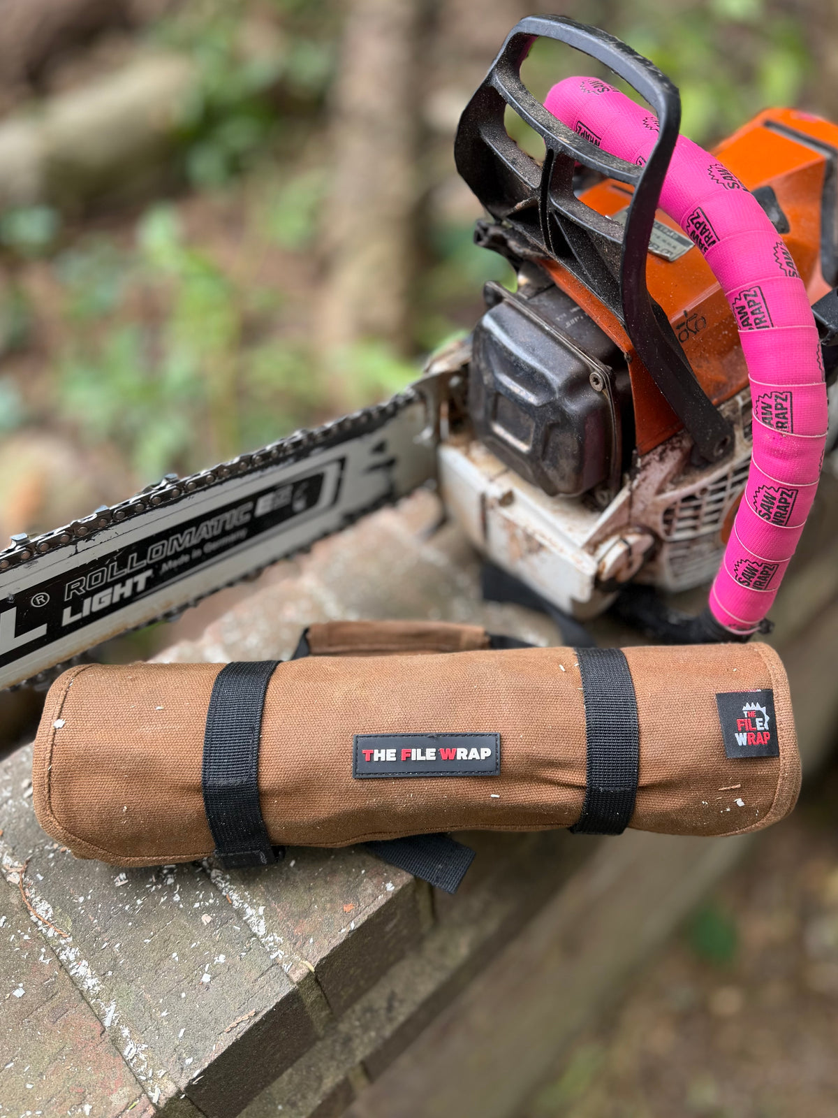 The File Wrap™ | Roll-Up Chainsaw Tool Organiser
