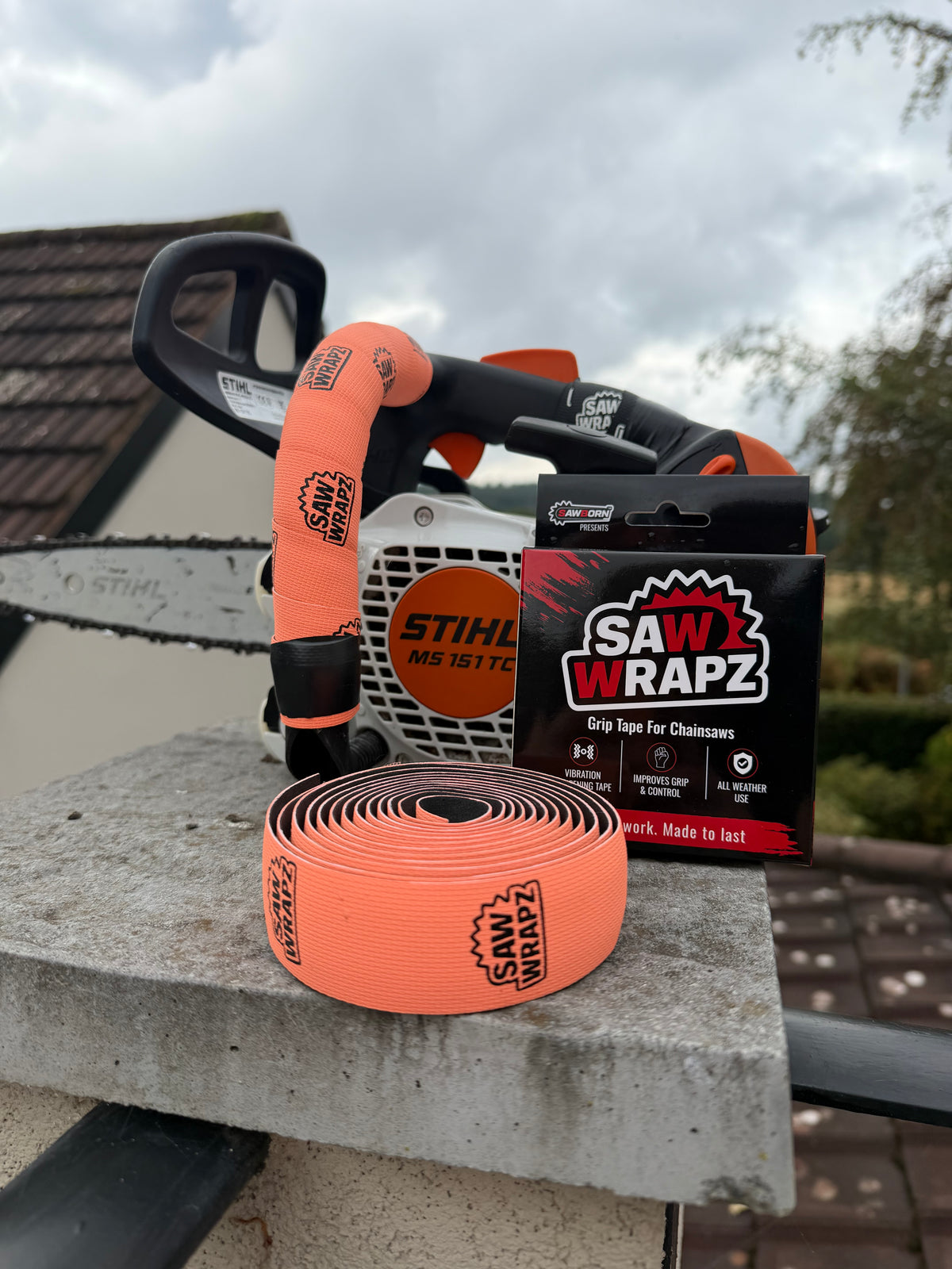 SawWrap V2 Chainsaw Handle Tape